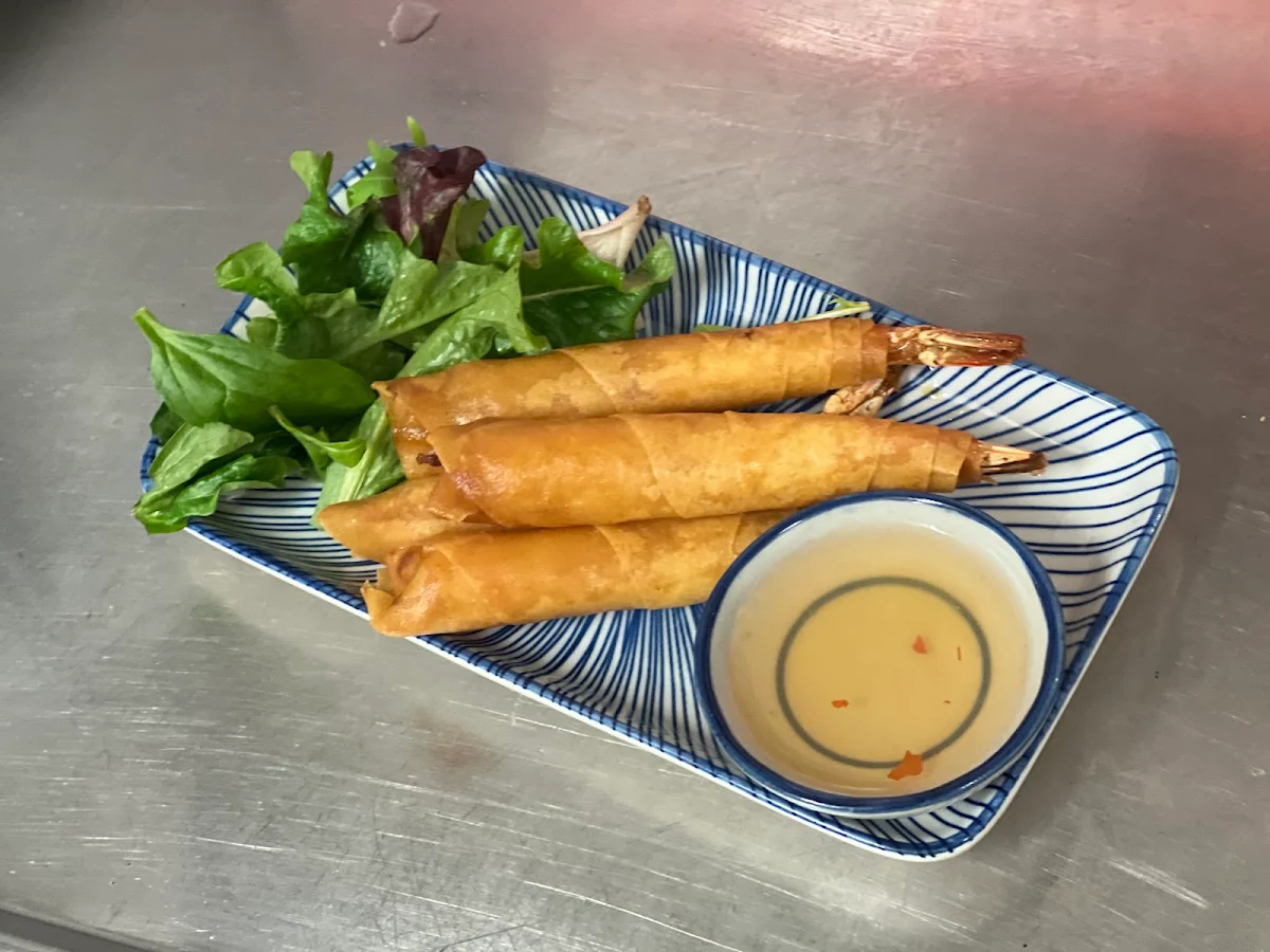 prawn spring rolls ปอเปี๊ยะกุ้ง, ถั่วทอง TuaThong Thai Restaurant